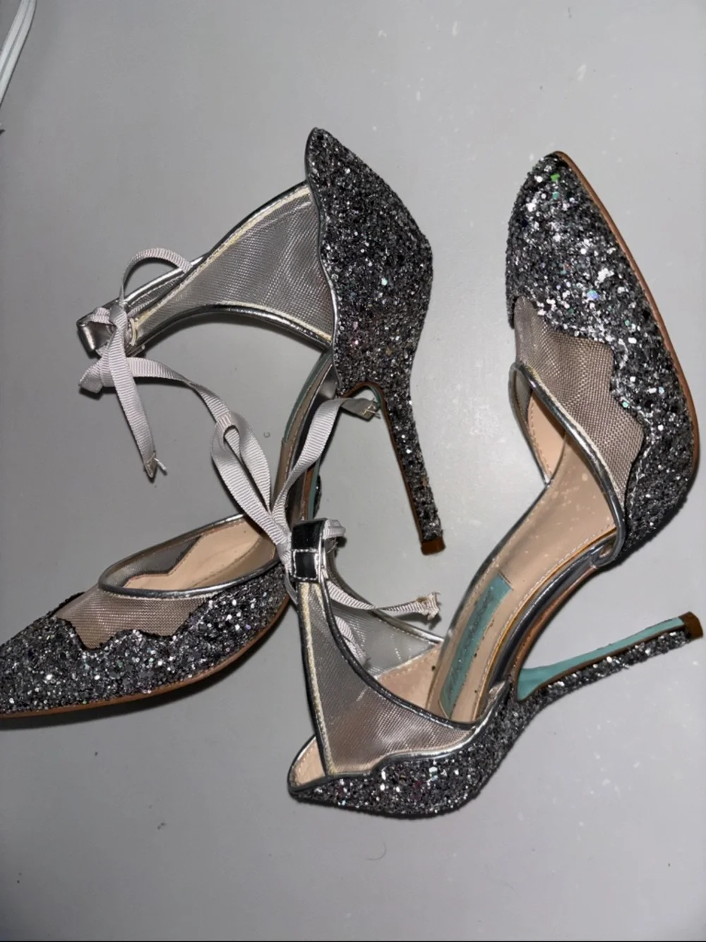 Betsy Johnson Glitter Heels - Picture 6 of 6